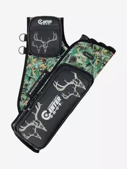 Колчан поясной Centershot T4 камуфляж, Зеленый