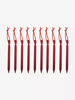 Колышки для палатки Tramp 3х гранные 18см, Красный