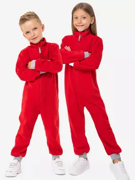 Комбинезон детский флисовый Happyfox, Красный