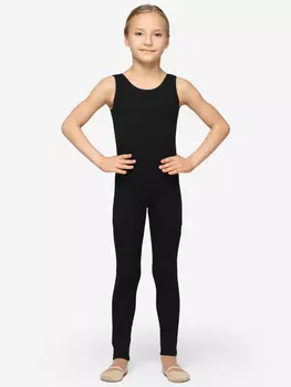 Комбинезон гимнастический ВСПЛЕСК майка-лосины, Черный
