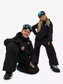 Комбинезон горнолыжный для детей и подростков Sherysheff З25254 Черный, Черный