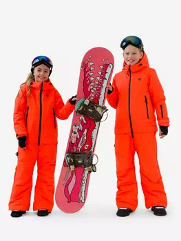 Комбинезон горнолыжный для детей и подростков Sherysheff З25254 Оранжевый неон, Оранжевый