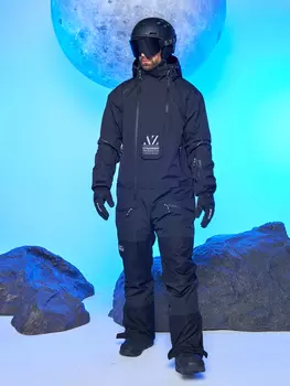 Комбинезон мужской Alpha Endless мембранный зимний горнолыжный, Черный