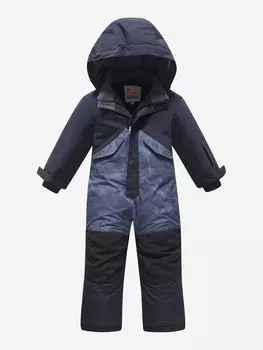 Комбинезон подростковый зимний для мальчика темно-серого цвета 9403, Серый