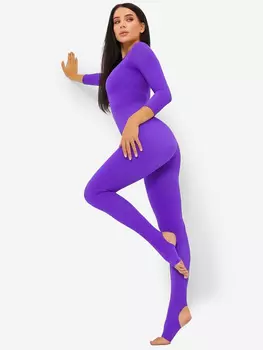 Комбинезон Skin of Angel рукав 3/4, Фиолетовый