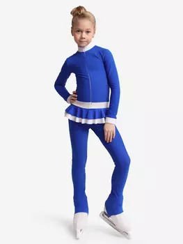 Комбинезон спортивный для фигуристов "Валлей" IceDress, Синий