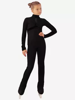 Комбинезон спортивный для фигурного катания "Sport Style" IceDress, Черный