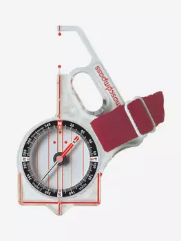 Компас Москомпас 3GTR Гранд Трек, Стабильная стрелка, палец правый, Белый