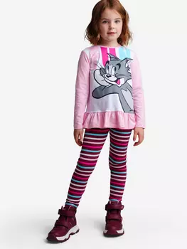 Комплект для девочек: футболка, легинсы PlayToday, Мультицвет