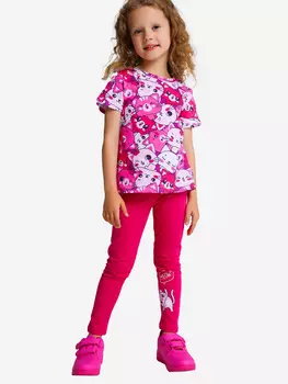 Комплект для девочки: футболка, легинсы PlayToday, Розовый