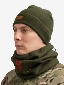 Комплект флисовый (шапка и снуд) Jgermann, Зеленый