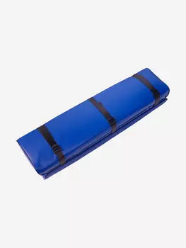 Комплект из 2х мягких накладок одна из них с сумкой на сидение лодки ПВХ, 800х200х50 (синий), Синий