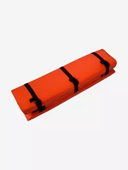 Комплект из 2х мягких накладок одна из них с сумкой на сидение лодки ПВХ, 870х230х50 (оранжевый), Оранжевый