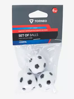 Комплект мячей для настольного футбола 3 шт. Torneo, Белый, размер Без размера