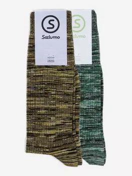 Комплект носков Soclumo 2 пары, Агат, Лес, Желтый