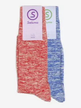 Комплект носков Soclumo 2 пары, Небо, Заря, Красный