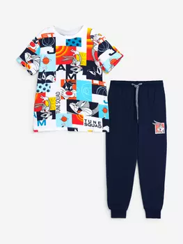 Комплект Playtoday для мальчика: футболка, брюки, Мультицвет