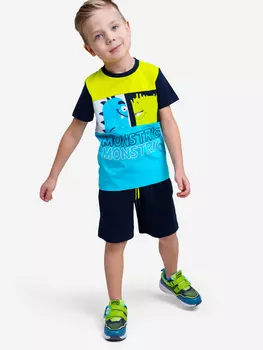 Комплект Playtoday для мальчика: футболка, шорты, Мультицвет