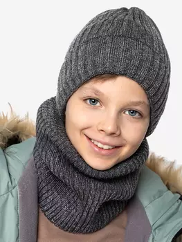 Комплект (шапка и снуд) NIKASTYLE, Черный