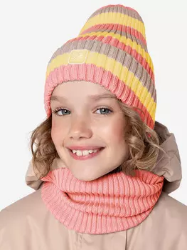 Комплект шапка и снуд NIKASTYLE, Оранжевый