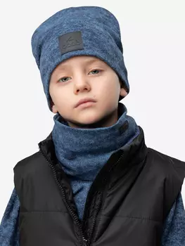 Комплект (шапка, снуд) для мальчиков bodo, Голубой