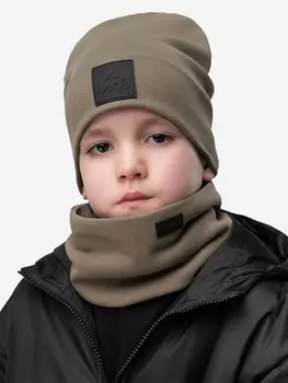 Комплект (шапка, снуд) для мальчиков bodo, Зеленый