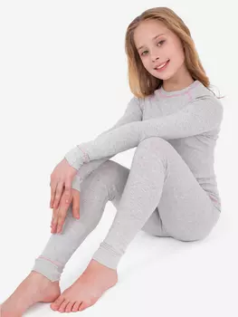 Комплект термобелья для девочек Happyfox, Серый