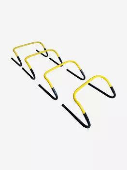 Комплект тренировочных барьеров PRO-F 4 шт, желтые, два уровня высоты, Желтый