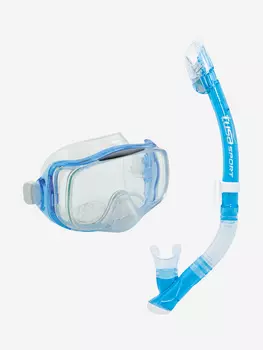 Комплект Tusa Imprex 3-D Dry: маска, трубка, Синий, размер Без размера