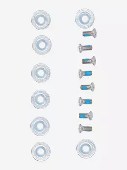 Комплект винтов и шайб Nidecker M6, Серебряный
