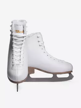 Коньки фигурные Saimaa с мехом, Белый