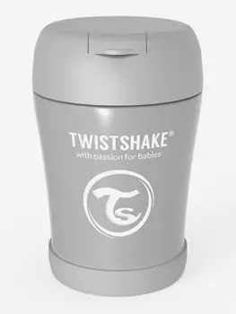 Контейнер-термос Twistshake для еды 350 мл, Серый