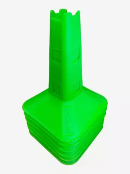 Конусы тренировочные Agility Cones PRO-F, EVA, светло-зеленый, комплект 6 шт., Зеленый