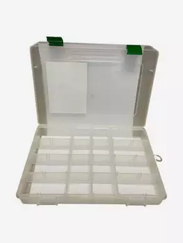 Коробка рыболовная для приманок Fisherbox 250 (25x19x04) средняя, Белый
