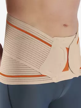 Корсет пояснично-крестцовый полужесткий. Бежевый., Бежевый