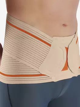 Корсет пояснично-крестцовый полужесткий. Бежевый., Бежевый