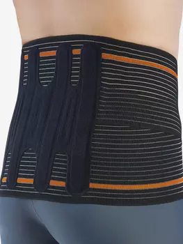 Корсет пояснично-крестцовый полужесткий. Черный., Черный