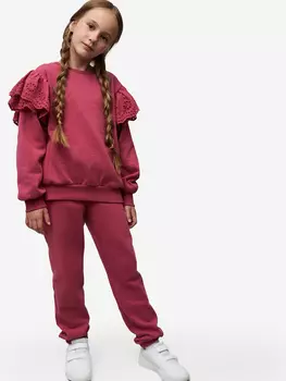 Костюм детский с начесом для девочек TOTTI KIDS, Розовый