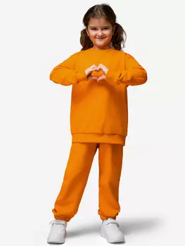 Костюм для девочек оверсайз Happyfox, Оранжевый