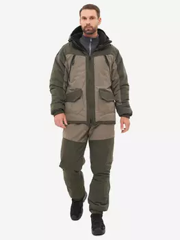 Костюм мужской зимний Huntsman Горка Люкс, ткань Исландия, Зеленый