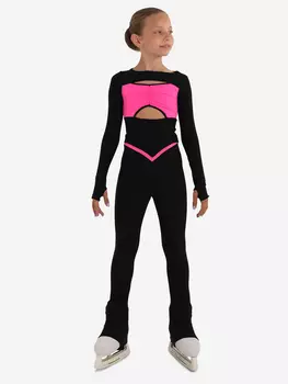 Костюм спортивный "АРТ" для фигурного катания IceDress, Черный