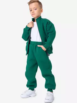 Костюм спортивный детский теплый с начесом Happyfox, Зеленый