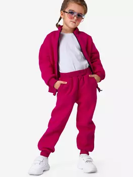 Костюм спортивный для девочек теплый с начесом Happyfox, Розовый
