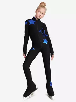 Костюм спортивный "StarSky" для фигурного катания IceDress, Черный