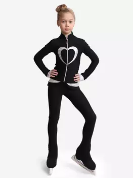 Костюм спортивный "Тутти-Фрутти" для фигурного катания IceDress, Черный