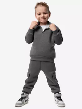 Костюм теплый с начесом для мальчиков bodo, Серый