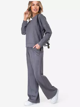 Костюм женский из экозамши Happyfox, Серый