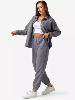 Костюм женский из экозамши Happyfox, Серый