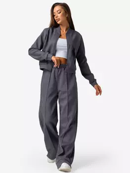 Костюм женский из экозамши Happyfox, Серый