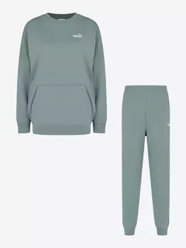 Костюм женский PUMA Ess Sweat Suit TR CL, Зеленый